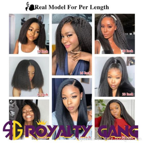 Royce 10A Peruvian Virgin Hair 100% Unprocessed Kinky Straight Natural Color Double Weft Human Hair Bundles